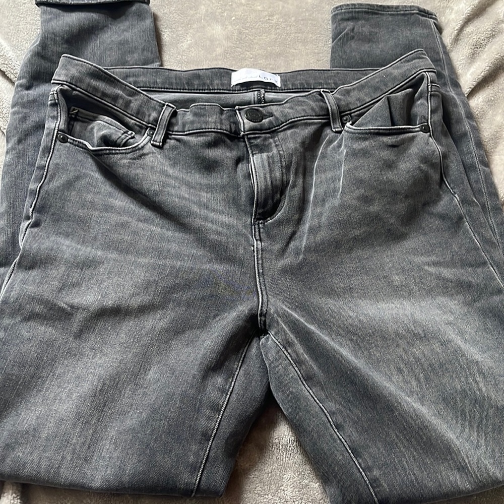 Grey stretchy Jeggings Made and Loved Loft